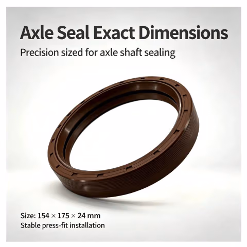 154x175x24mm Rear Wheel Axle Oil Seal 154-175-24-TC-NBR-STD — photo 2
