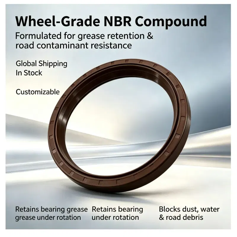 165x186x22mm Truck Wheel Hub Oil Seal | Factory Direct In Stock Brown NBR Heavy Duty Seal — photo 4