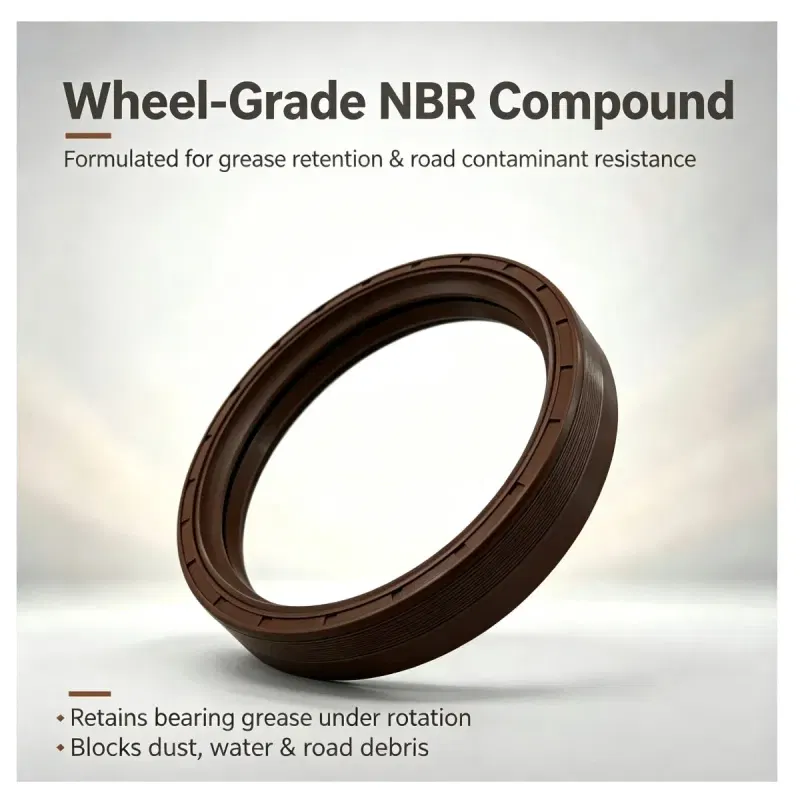 165x186x28mm Rear Wheel Oil Seal | Brown NBR Oil & Wear Resistant Heavy Duty Truck Seal — photo 2