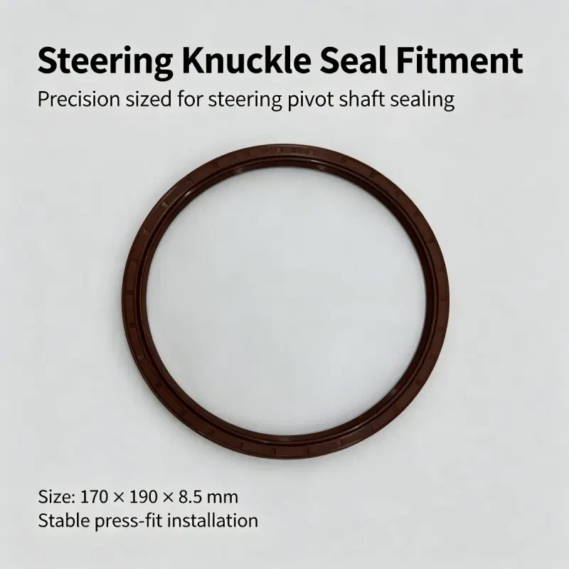 170x190x8.5mm Steering Knuckle Shaft Oil Seal OEM 0059978447 | Brown NBR for Mercedes-Benz — photo 2