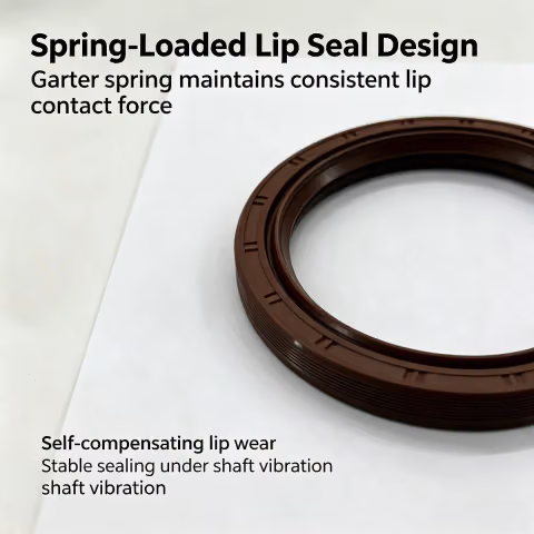 185x208x12mm Oil Seal | Brown NBR Nitrile Rubber Automotive Shaft Seal 185-208-12-tc-nbr-std — photo 3