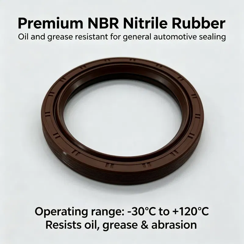 185x208x12mm Oil Seal | Factory Direct Brown NBR Nitrile Rubber Automotive Shaft Seal — photo 4
