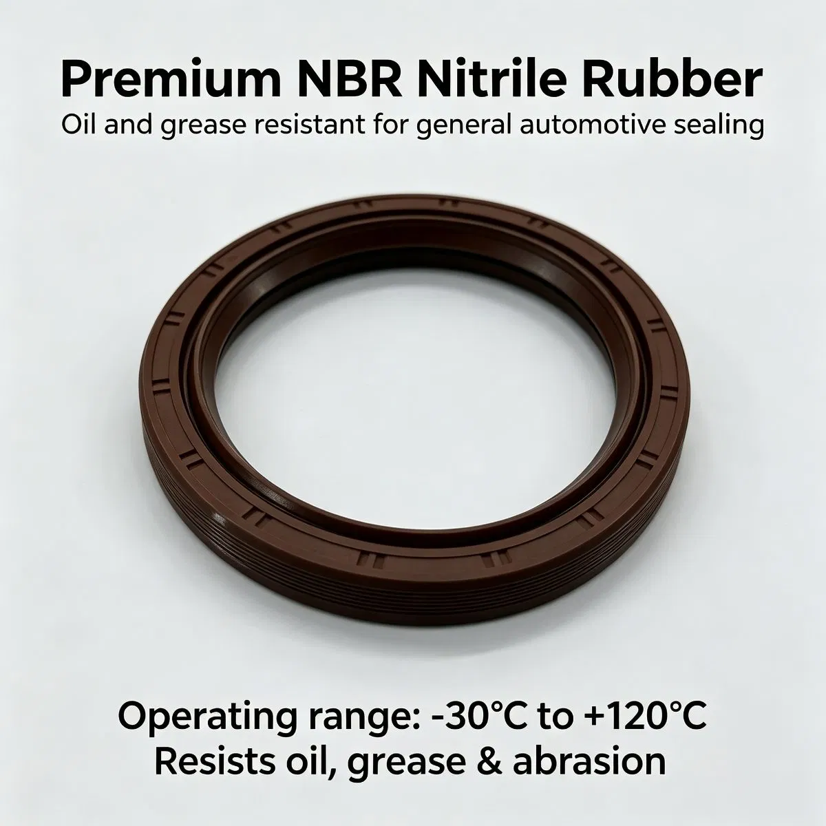 185x208x12mm Oil Seal | Factory Direct Brown NBR Nitrile Rubber — photo 4