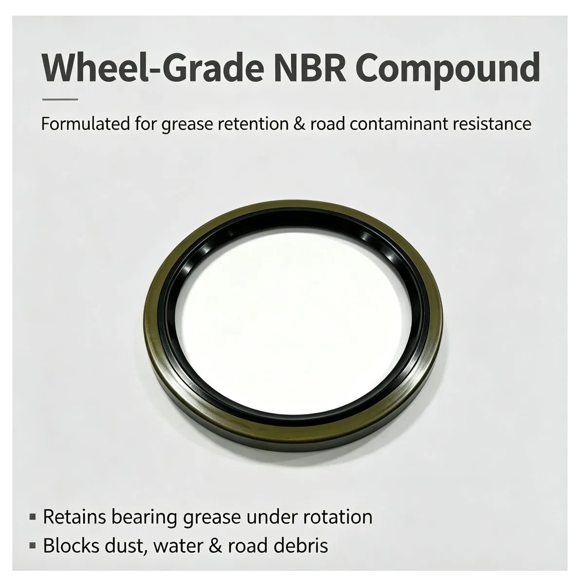 190x220x15mm Rear Wheel Hub Oil Seal OEM WG9112340113 WG9112340114 — photo 2