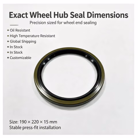 190x220x15mm Rear Wheel Hub Oil Seal OEM WG9112340113 WG9112340114 190-220-15-tb-nbr-wg9112340113 — photo 3