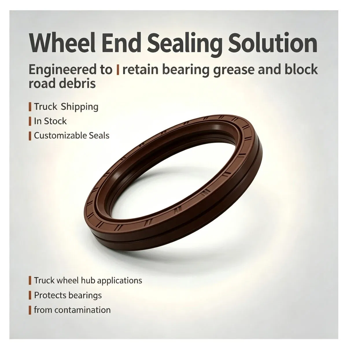 190x220x27/30mm Automotive Wheel Hub Oil Seal — photo 3