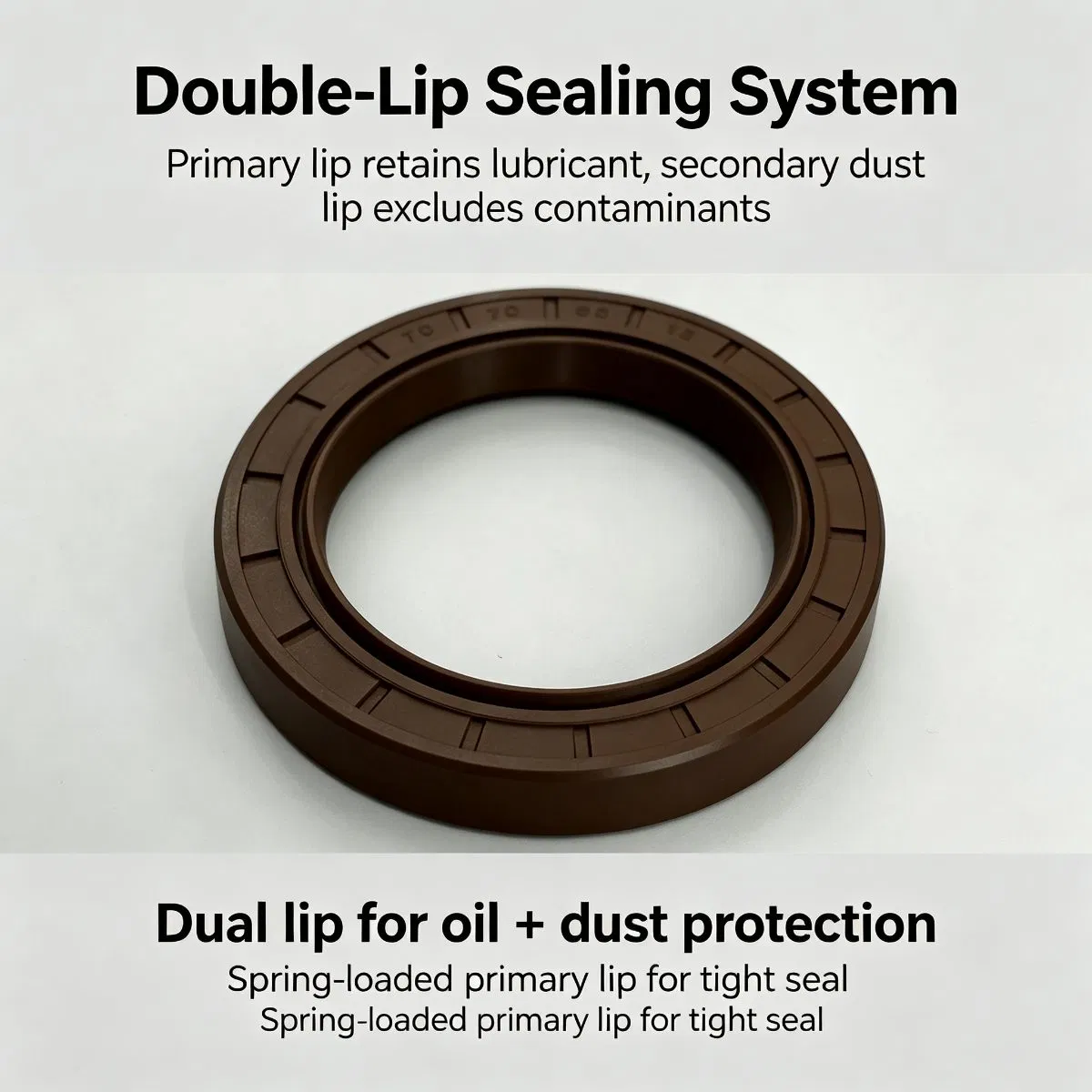 70x95x12mm TC double‑lip Oil Seal For Rotary Shaft Industrial & — photo 2