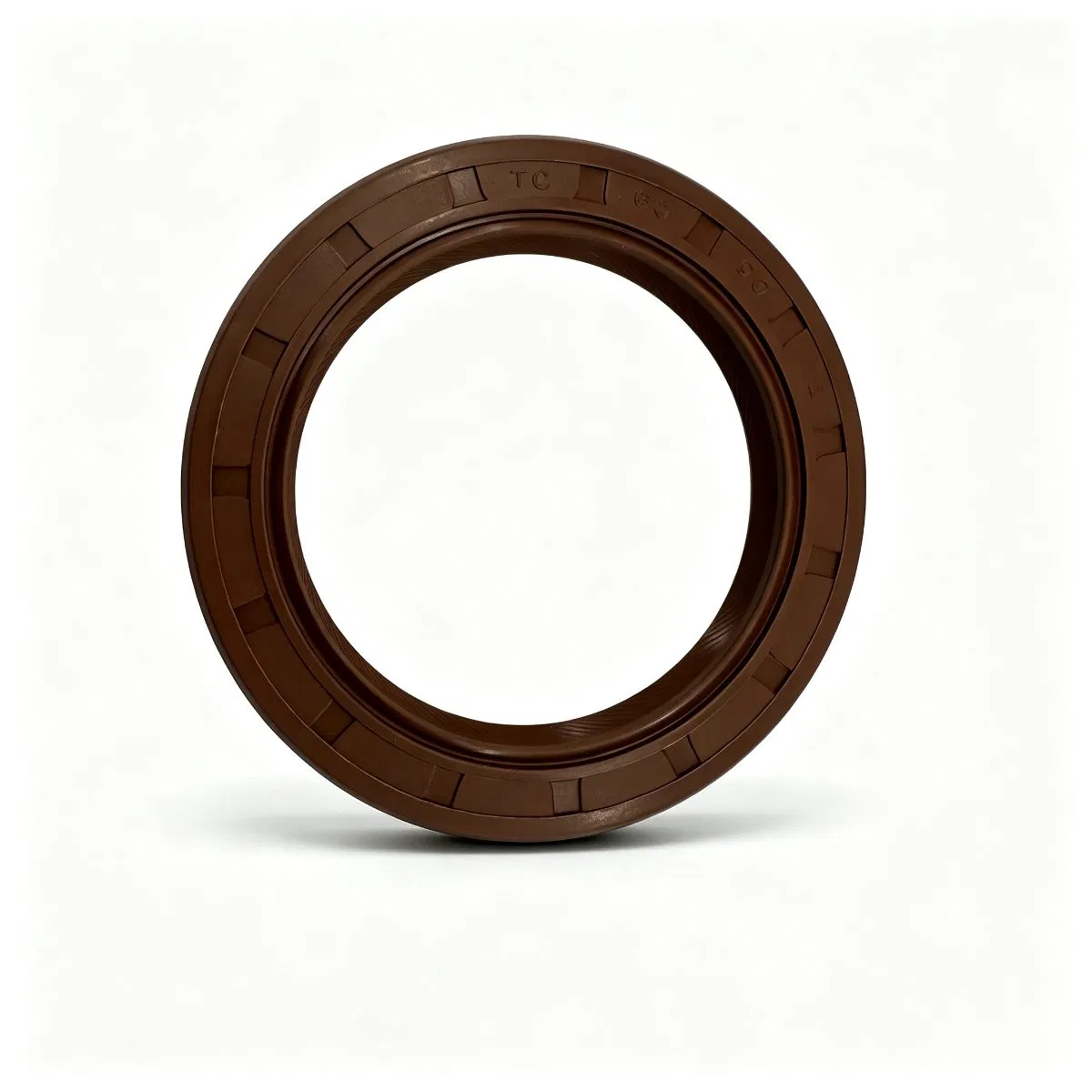 65x90x12mm TG Type Outer Rib Double‑lip FKM Oil Seal Brown Shaft Oil Seal
